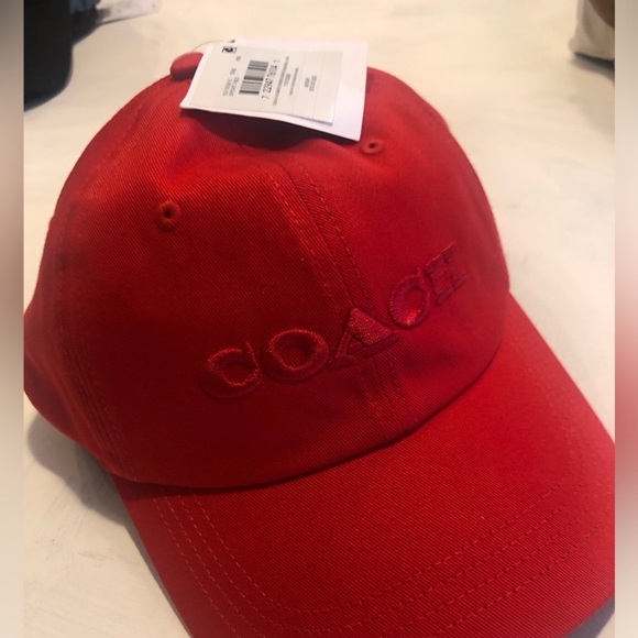 NWT red Coach Cap - Picture 1 of 3